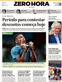 Capa do jornal Zero Hora 14/05/2025