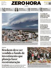 Capa do jornal Zero Hora 16/12/2025