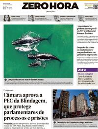 Capa do jornal Zero Hora 17/09/2025