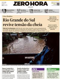 Capa do jornal Zero Hora 19/06/2025