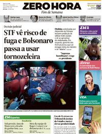 Capa do jornal Zero Hora 19/07/2025