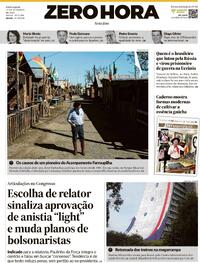 Capa do jornal Zero Hora 19/09/2025