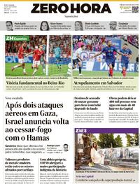 Capa do jornal Zero Hora 20/10/2025