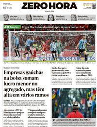 Capa do jornal Zero Hora 22/09/2025