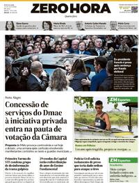 Capa do jornal Zero Hora 22/10/2025