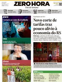 Capa do jornal Zero Hora 22/11/2025