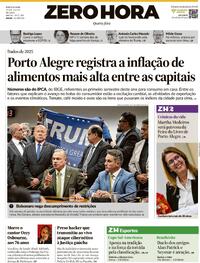 Capa do jornal Zero Hora 23/07/2025