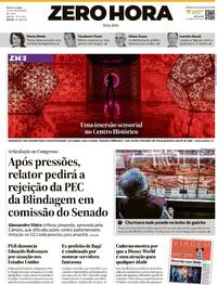 Capa do jornal Zero Hora 23/09/2025