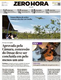 Capa do jornal Zero Hora 24/10/2025