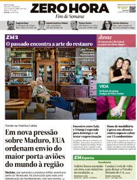 Capa do jornal Zero Hora 25/10/2025
