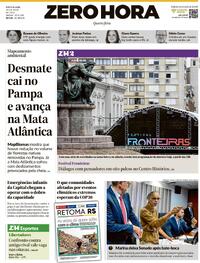 Capa Zero Hora 28/05/2025
