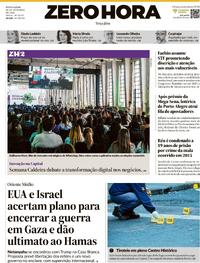 Capa do jornal Zero Hora 30/09/2025