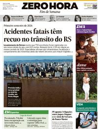 Capa Zero Hora 01/08/2026