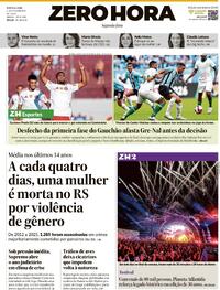 Capa do jornal Zero Hora 02/02/2026