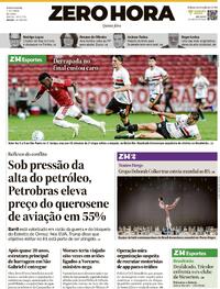 Capa do jornal Zero Hora 02/04/2026