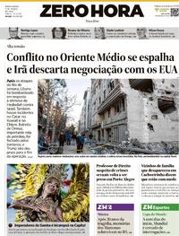 Capa do jornal Zero Hora 03/03/2026
