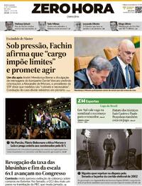 Capa Zero Hora 03/09/2026