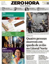 Capa do jornal Zero Hora 04/04/2026