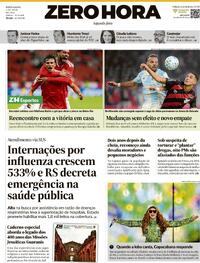 Capa do jornal Zero Hora 04/05/2026