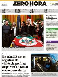 Capa Jornal Zero Hora