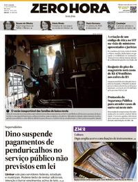 Capa do jornal Zero Hora 06/02/2026