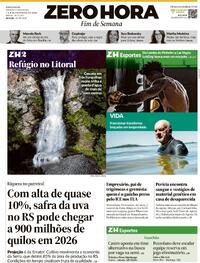 Capa do jornal Zero Hora 07/02/2026