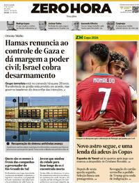 Capa Zero Hora 07/07/2026