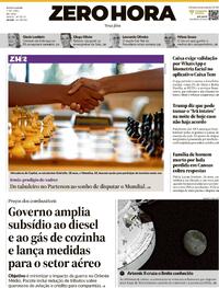 Capa do jornal Zero Hora 07/04/2026