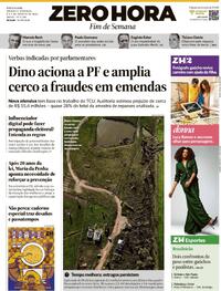 Capa do jornal Zero Hora 08/08/2026