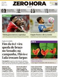 Capa Jornal Zero Hora