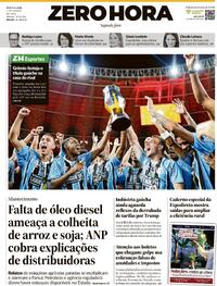 Capa do jornal Zero Hora 09/03/2026