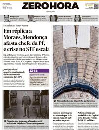 Capa Jornal Zero Hora