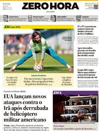 Capa Zero Hora 10/06/2026