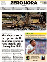 Capa Jornal Zero Hora