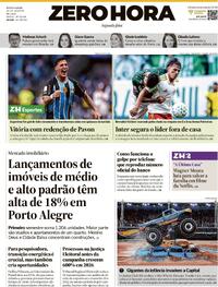 Capa do jornal Zero Hora 10/08/2026