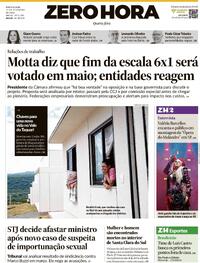 Capa do jornal Zero Hora 11/02/2026
