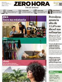 Capa do jornal Zero Hora 14/03/2026