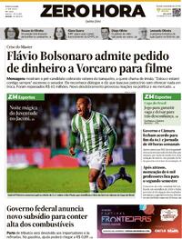 Capa Zero Hora 14/05/2026
