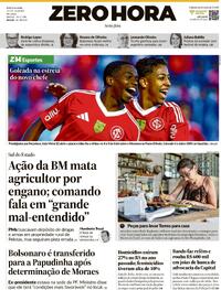 Capa do jornal Zero Hora 16/01/2026