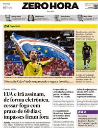 Capa Jornal Zero Hora