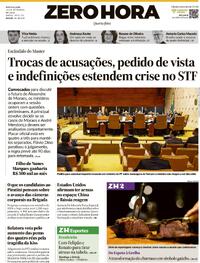 Capa Zero Hora 16/09/2026