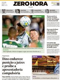 Capa do jornal Zero Hora 17/03/2026