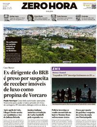 Capa do jornal Zero Hora 17/04/2026