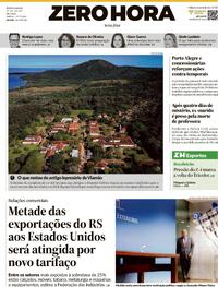 Capa Jornal Zero Hora