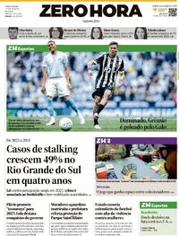 Capa Zero Hora 17/08/2026
