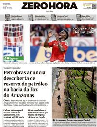 Capa Jornal Zero Hora