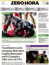 Capa do jornal Zero Hora 19/03/2026
