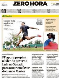 Capa Jornal Zero Hora