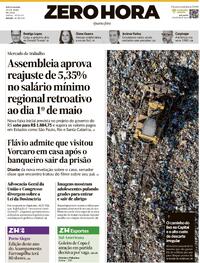 Capa Zero Hora 20/05/2026