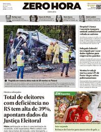 Capa Zero Hora 20/08/2026